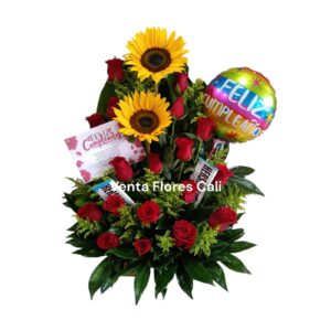Arreglo Floral de Cumpleaños 45