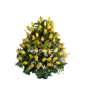 Arreglo Floral de rosas amarillas 8