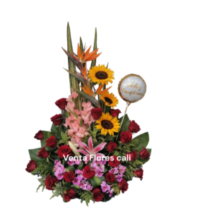Arreglo floral con girasol 16