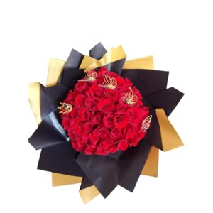 Buchón de rosas rojas 55